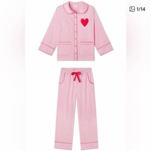 LAKE × ATLANTIC PACIFIC Margot Pajama Set - Primrose Pink - Size S